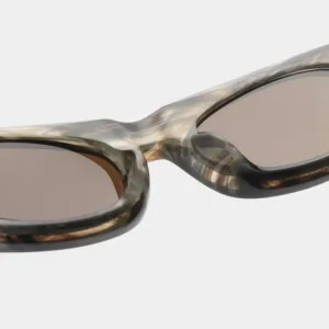 A. KJÆRBEDE Sonnenbrille Frida - Striped Horn