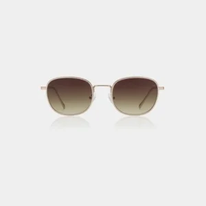 A. KJÆRBEDE Sonnenbrille Hello - Matte Gold