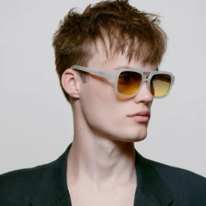 A. KJÆRBEDE Sonnenbrille Kaya - Cream Bone