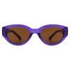 A. KJÆRBEDE Sonnenbrille Winnie - Purple Transparent