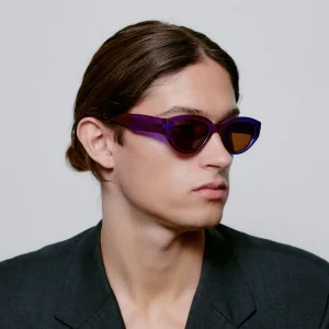 A. KJÆRBEDE Sonnenbrille Winnie - Purple Transparent