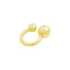 Bandhu Dot Duo Ring vergoldet