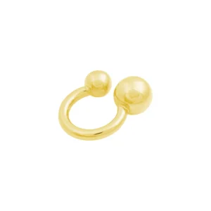 Bandhu Dot Duo Ring vergoldet