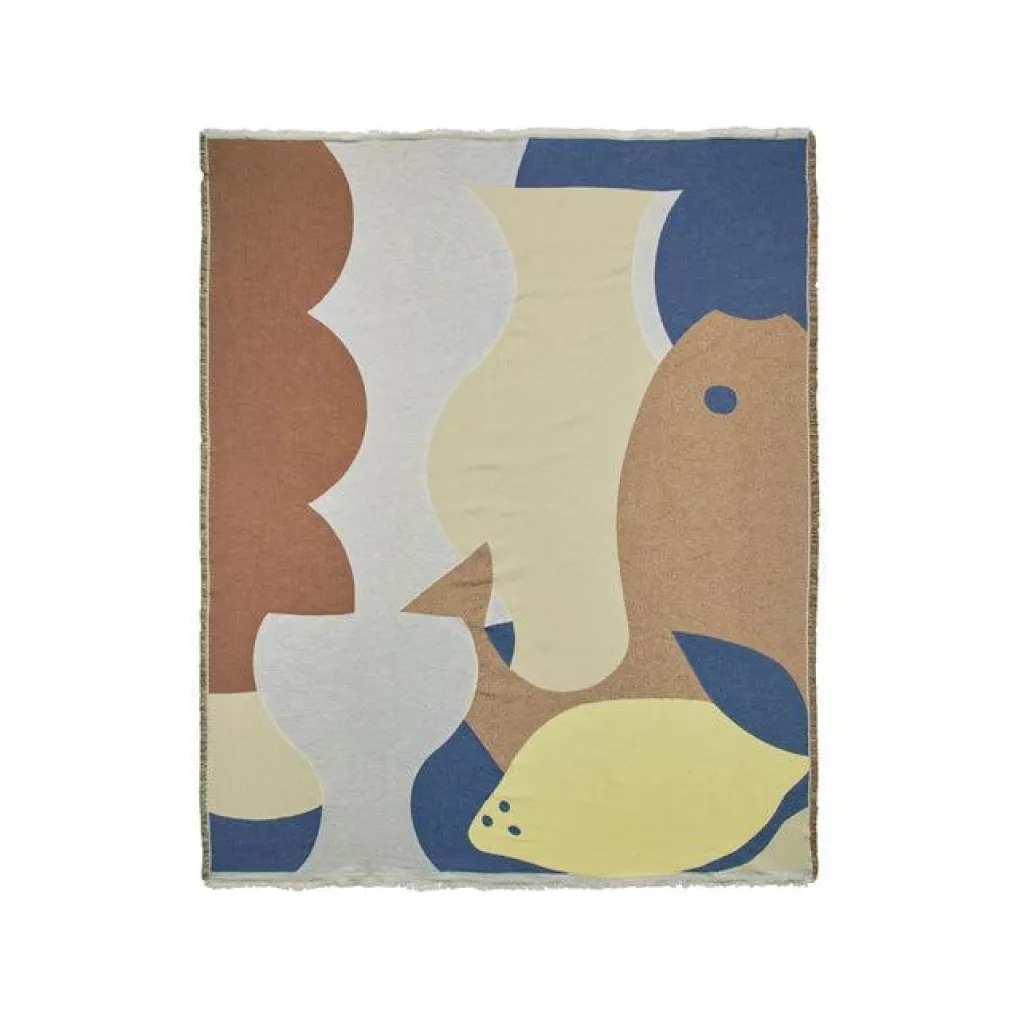 broste_copenhagen_decke_d_0.webp Broste Copenhagen Decke Daphne Baumwolle Color Mix - 140 x 180 cm