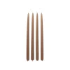 Broste Copenhagen getauchte Kerze "mocca" 38cm - 4er Set