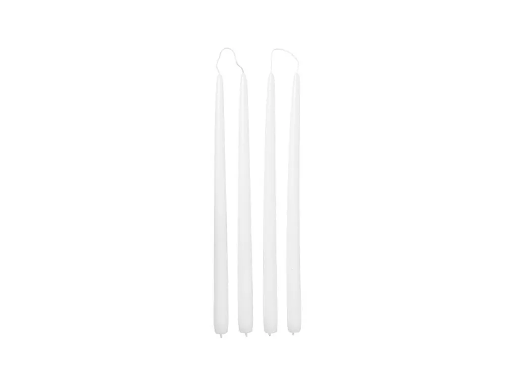 broste_copenhagen_getauch_0.webp Broste Copenhagen getauchte Kerze "pure white" 38cm - 4er Set