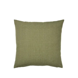 Broste Copenhagen Kissenbezug Bodil Baumwolle 50x50cm - Grape Leaf Green