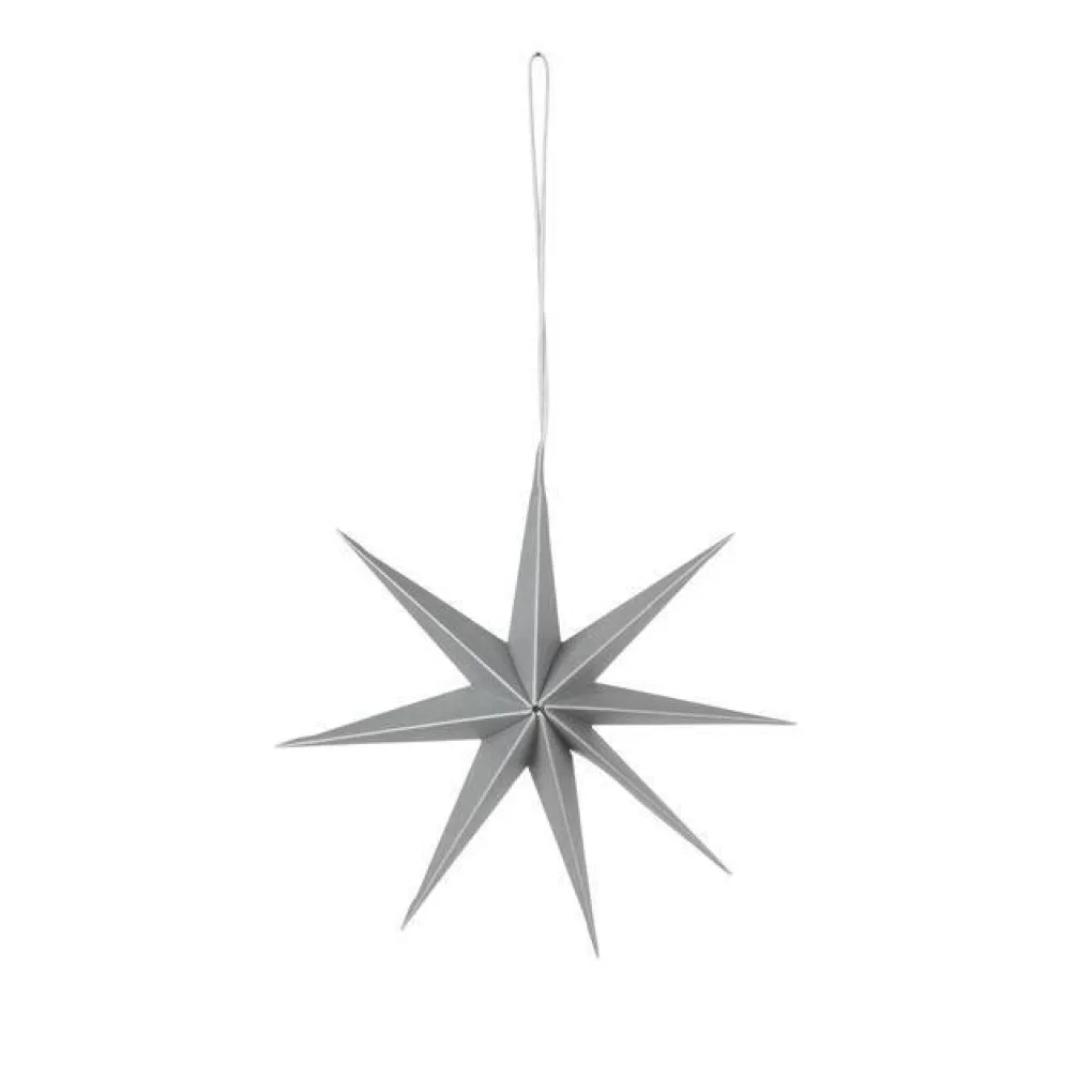 broste_copenhagen_papier__0-4.webp Broste Copenhagen Papier Dekostern "Star" Silver - 15cm