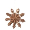 Broste Copenhagen Snowflake Weihnachtsstern Papier Natural Brown - 30cm