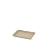 Broste Copenhagen Tablett Erika light sand Eisen - 14x21 cm