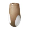 Broste Copenhagen Vase Ada Dot Glas - simply taupe warm grey 19,5x37 cm