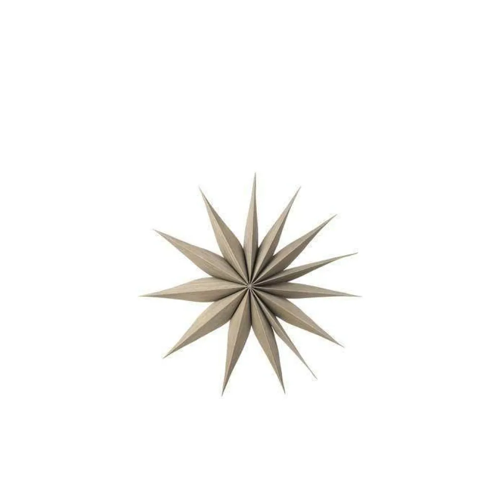 broste_copenhagen_weihnac_0-1.webp Broste Copenhagen Weihnachtsstern M Venok Fungi Grey Holz Furnier - 40cm