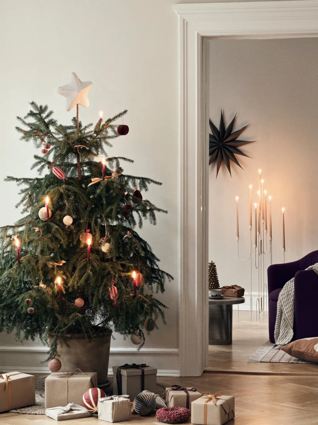 broste_copenhagen_weihnac_2-1.webp Broste Copenhagen Weihnachtsstern L Venok Fungi grey Holz Furnier - 70cm