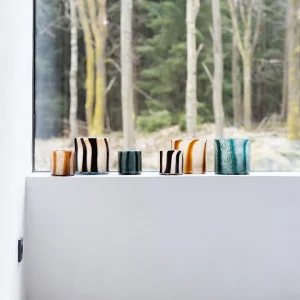 By on Calore Windlicht mixed green - 10 cm