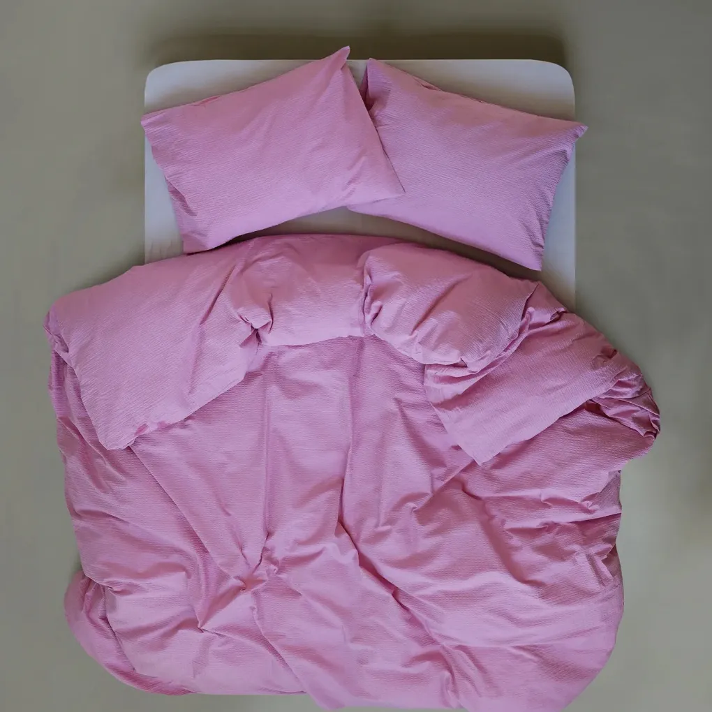 crsp__bettbezug_set_einze_0.webp CRSP - Bettbezug Set Einzelbett Sunset Pink (2 tlg.) - 140x200/220cm + 60x70cm