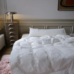 CRSP - Bettbezug Set Einzelbett Vanilla (2 tlg.) - 140x200/220cm + 60x70cm