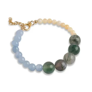 Enamel Copenhagen Armband Carli - 18k vergoldetes 925er Sterlingsilber, diverse Halbedelsteine