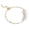 Enamel Copenhagen Armband Lola Carmen - 18k vergoldetes 925er Sterlingsilber, Süßwasserperlen