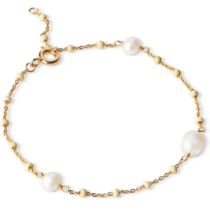 Enamel Copenhagen Armband Lola Perlita - 18k vergoldetes 925er Sterlingsilber, Süßwasserperlen