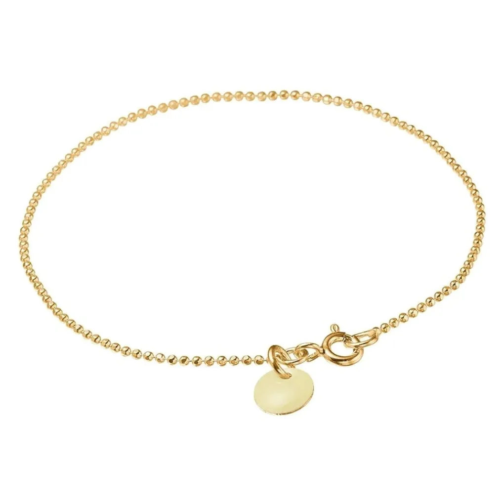 enamel_copenhagen_armband_0-8.webp Enamel Copenhagen Armband Ball Chain Beige - 18k vergoldetes 925er Sterlingsilber