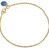 Enamel Copenhagen Armband Ball Chain Cornflower - 18k vergoldetes 925er Sterlingsilber