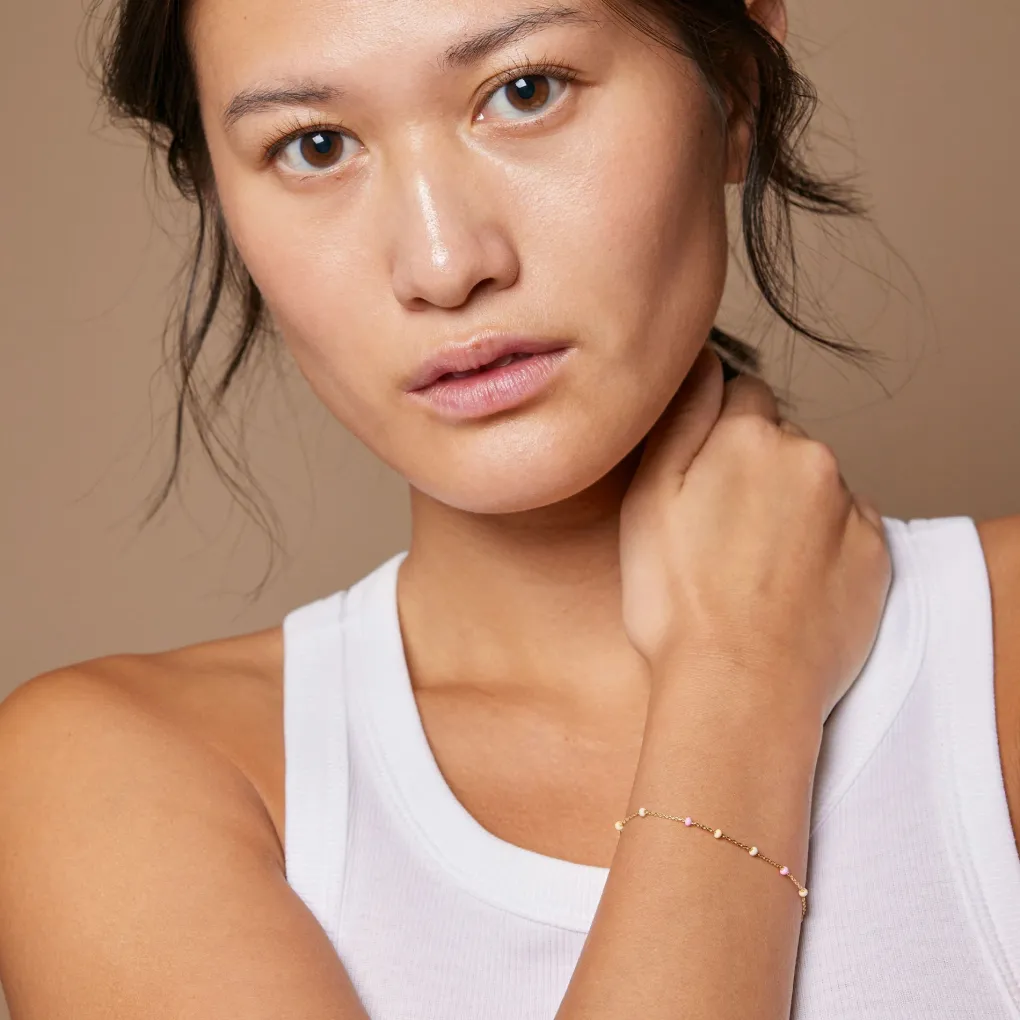 enamel_copenhagen_armband_1-11.webp Enamel Copenhagen Armband Lola Tropical - 18k vergoldetes 925er Sterlingsilber