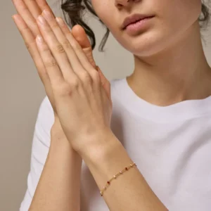 Enamel Copenhagen Armband Lola Rosie- 18k vergoldetes 925er Sterlingsilber