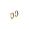 Enamel Copenhagen Ohrringe Paula 10mm Green - 18k vergoldetes 925er Sterlingsilber