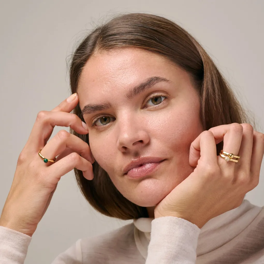 enamel_copenhagen_ring_ar_2.webp Enamel Copenhagen Ring Ariel Sparkle - 925er Sterlingsilber vergoldet
