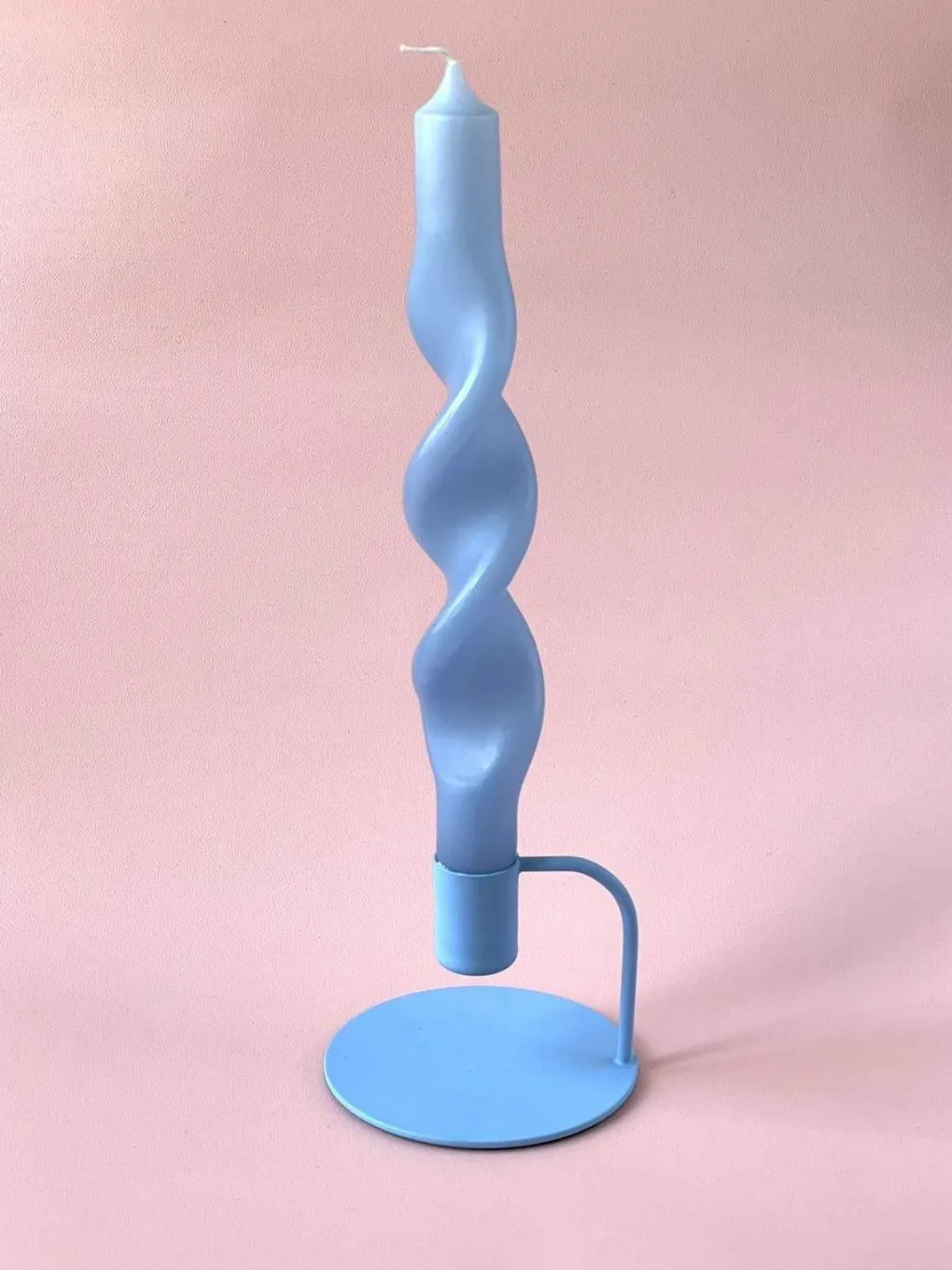 hbsch_kerzenstnder_metall_1.webp Hübsch Kerzenständer Metall 9x7cm - blau