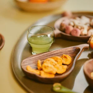 HKliving Acacia Pear Bowl L