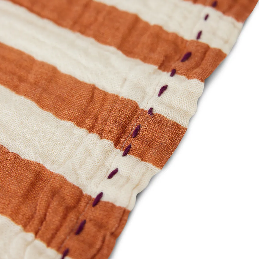 hkliving_bohemian_cotton__3.webp HKliving Bohemian Cotton Napkins Striped Tangerine - 2er Set