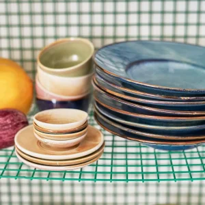 HKliving Chef Ceramics Bowl Rustic Blue