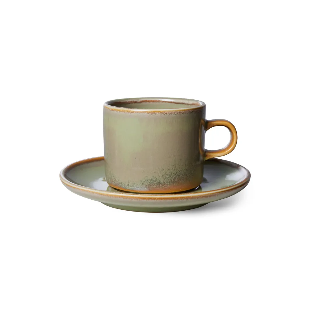 hkliving_chef_ceramics_ta_0.webp HKliving Chef Ceramics Tasse und Untertasse Moss Green