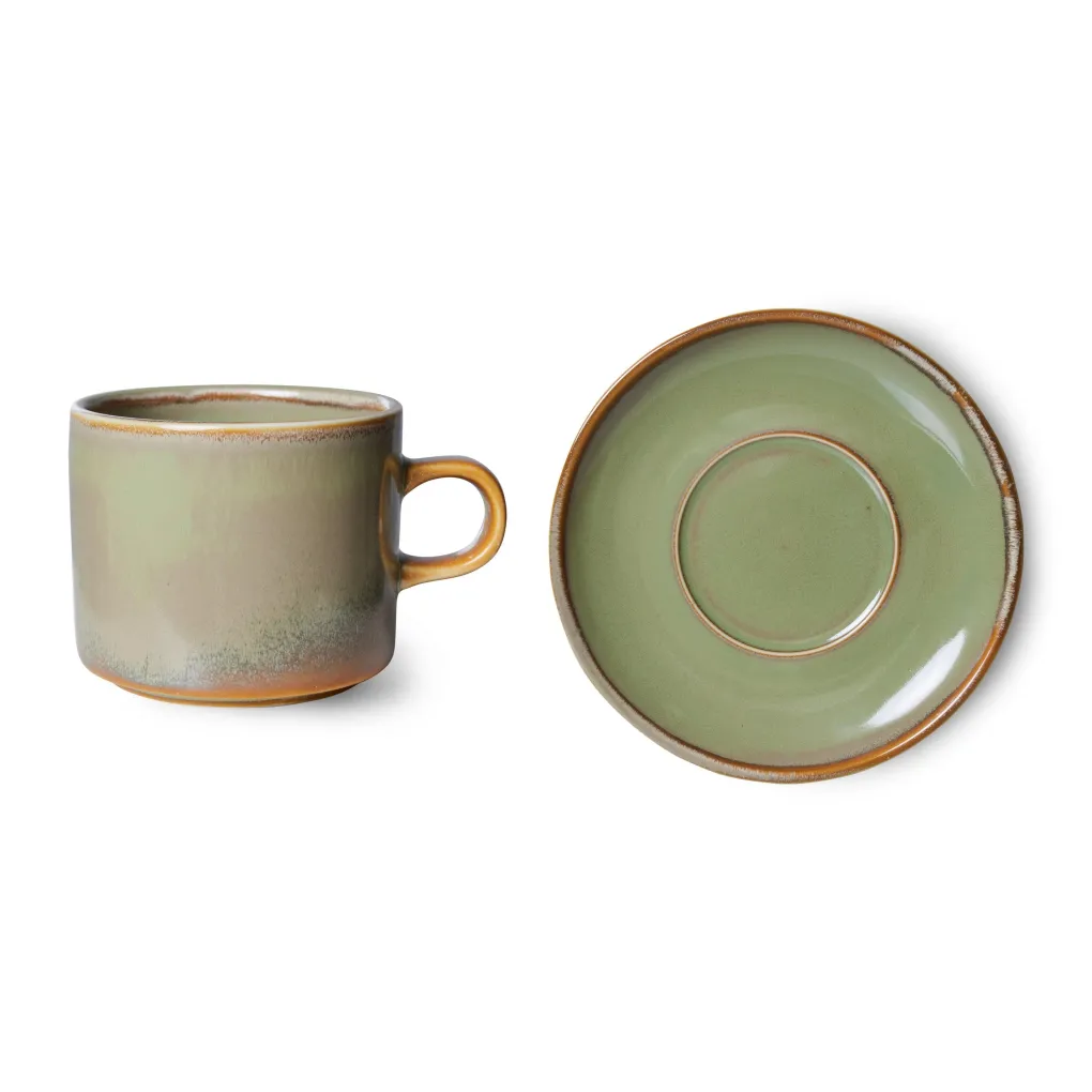 hkliving_chef_ceramics_ta_1.webp HKliving Chef Ceramics Tasse und Untertasse Moss Green