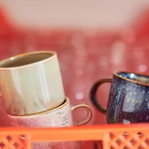 HKliving Chef Ceramics Tasse und Untertasse Moss Green
