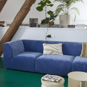 HKliving Fluffy Kissen weiß/beige inkl. Füllung - 35x55cm