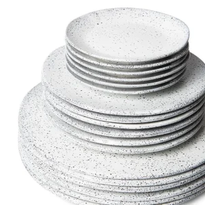 HKliving Gradient Keramik Teller Creme 16cm - 2er Set