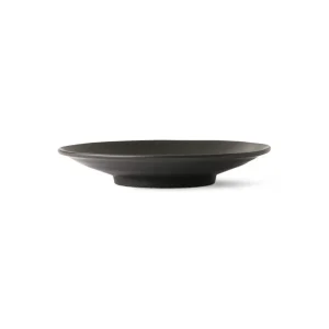 HKliving Kyoto Ceramics Japanese Desert Plate matt black