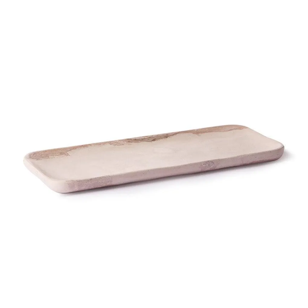 hkliving_pink_marble_tray_1.webp HKliving pink marble tray - 30 x 12 cm