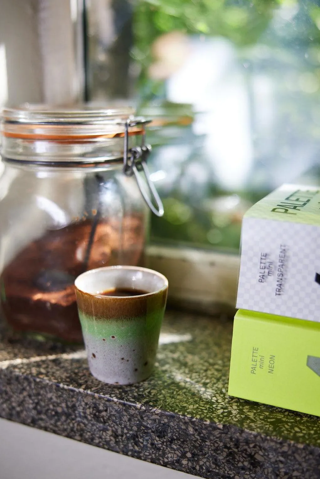 hkliving_s_ristretto_tass_2.webp HKliving 70s Ristretto Tassen Good Vibes - 4er Set