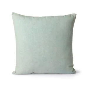 HKliving striped velvet cushion mint/green - 45x45cm