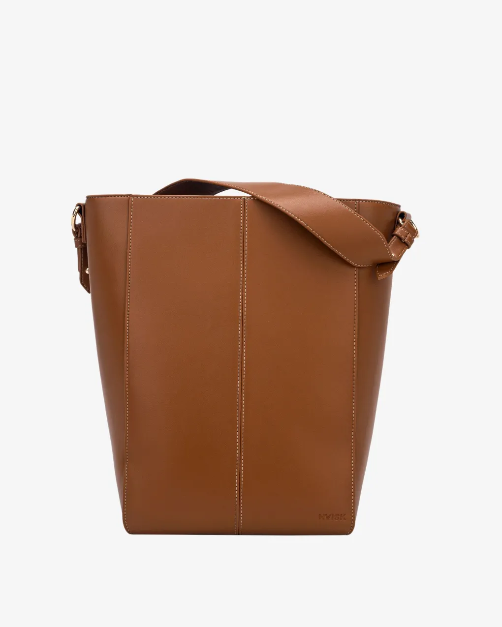 hvisk_beuteltasche_casset_0.webp HVISK Beuteltasche Casset Soft Structure - Brown Caramel