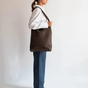HVISK Beuteltasche Hobo Braided Soft Structure - Brown Caramel