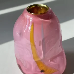 Glassblow DK Kerzenhalter Opalglas Cottoncandy - rd. 8cm