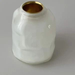 Glassblow DK Kerzenhalter Opalglas Vanille - rd. 8cm