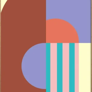 Pu0026F Kunstdruck Colorblock 4 50x70cm