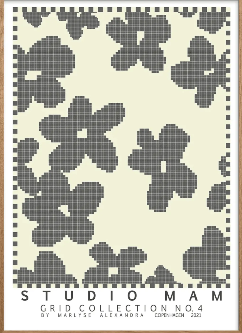 kunstdruck_grid_collectio_1.webp Pu0026F Kunstdruck Grid Collection No 4 Black Studio MAM 50x70cm