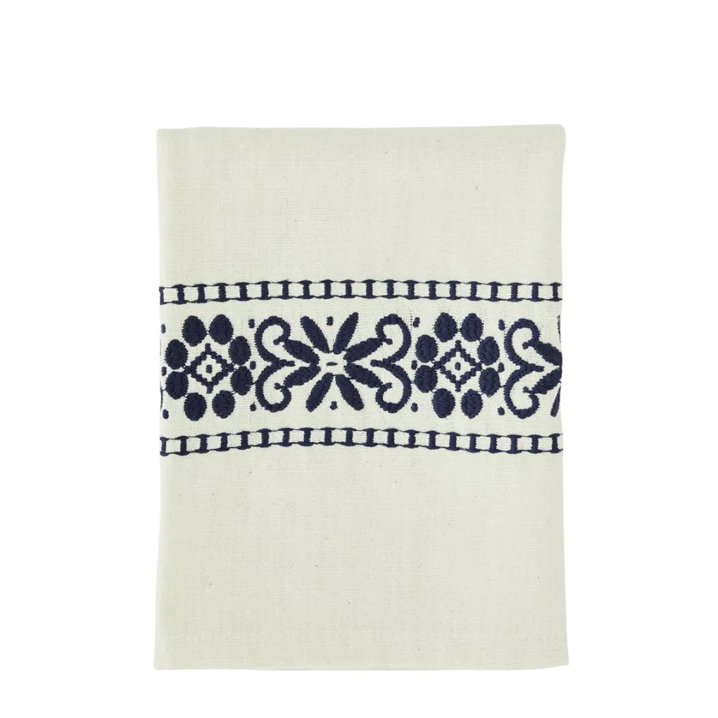 madam_stoltz_embroidered__0-1.webp Madam Stoltz Embroidered kitchen towel blue - 45 x 70 cm