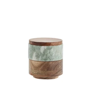 Madam Stoltz marble box with lid - 9 cm